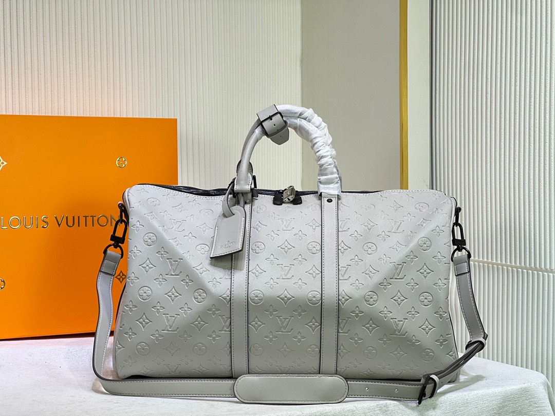 Louis Vuitton Keepall Bandouliere 50- Silver Easybags147725